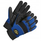 KORSAR® Mechanikerhandschuh Antivibration blau-schwarz